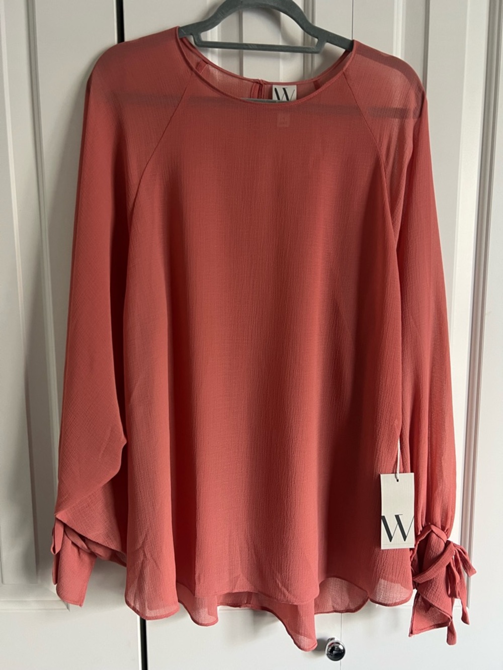 Worthington 1x coral blouse